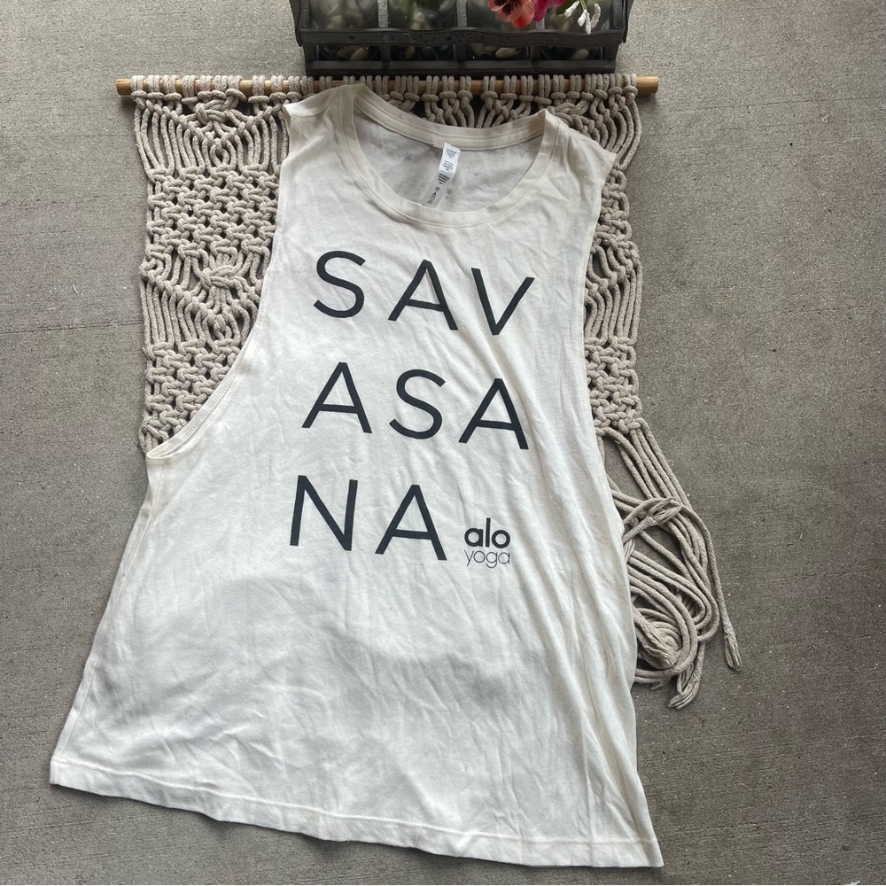 ALO Yoga Savanasa Muscle Tank Top Size Small